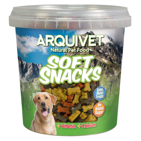 ARQUIVET Soft Snacks Petits os mix 800 g - Snacks pour chiens en forme d'os - Récompenses canines - nourriture complémentaire