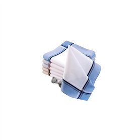 Alpes Blanc - Lot de 12 mouchoirs Blancs Homme Chevalier Coton Jumel Alpes Blanc - Lot de 12 mouchoirs Blancs Homme Chevalier Coton Jumel