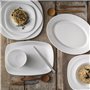 Bormioli Rocco Assiette 34 x 24 cm Parme Blanc, Verre