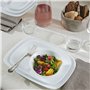 Bormioli Rocco Assiette 34 x 24 cm Parme Blanc, Verre