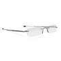 Lunettes de lecture pliantes eye-pocket | Design élégant sans contour avec boîtier de protection gris compact - Disponibles dans