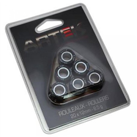 Galet rouleau de variateur Artek compatible avec Scooter MBK 125 Skyliner 1998 à 2020 20x12 8.5Grs