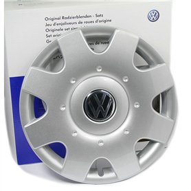 Volkswagen 1T0071456A Jeu d'Enjoliveur, Argent, 16 Pouces Volkswagen 1T0071456A Jeu d'Enjoliveur