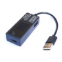 PortaPow Multimètre USB Chargeur Testeur/Voltmètre/Ampèremètre - Moniteur de Courant