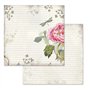 5 (12"x12") - Lettres et fleurs rose