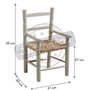 AUBRY GASPARD Fauteuil Enfant en Bois de hêtre Taupe Clair