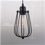 Chrasy E27 Rétro Metal Suspensions Luminaire Cage Vintage Plafonnier Luminaire Cage Lumière Eclairage de Plafond Lustre Pendante