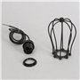 Chrasy E27 Rétro Metal Suspensions Luminaire Cage Vintage Plafonnier Luminaire Cage Lumière Eclairage de Plafond Lustre Pendante