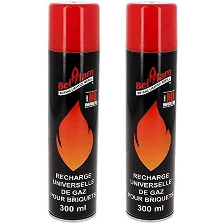 RECHARGE GAZ 300 ML BUTANE 1950 (LOT DE 3)