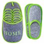ONVAYA Pantoufles antidérapantes pour invités | lot de 6 | Pantoufle en feutre | Home gris-vert