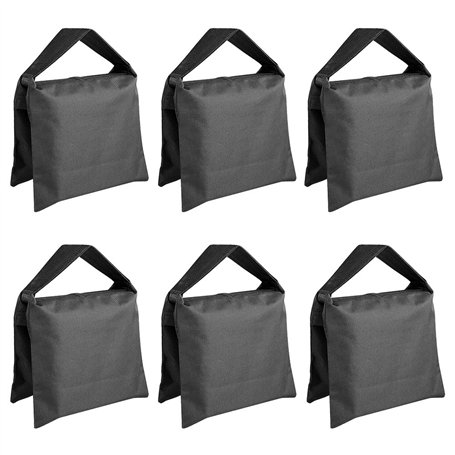 Neewer® Lot de 6 Sacs à Sable pour l’ancrage de trépied Photo ou Pieds d’éclairage au Sol