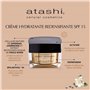 Atashi – Crème Hydratante Redensifiante | Peau Uniforme, Ferme et Lumineuse | Corrige les Rides Profondes et les Imperfections |