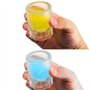 4 Coupe Forme Silicone Shooter Verre Moule À Glaçons