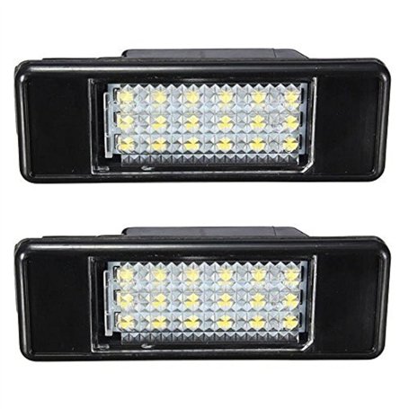 KATUR 2x Blanc 18SMD LED éclairage de plaque d'immatriculation pour P eugeot 106 207 307 308 406 407 508 style