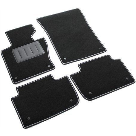 ilTappetoAuto by Fabbri3 - SPRINT00310 - Compatible avec Tapis de Voiture sur Mesure en Moquette Noire pour BMW X3
