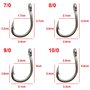 Hameçon Inox Fish Hooks Circle Hook 30pcs 10884 (4/0-30PCS)