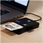 Woxter PE26-146 Intérieur Bleu lecteur de cartes à puce - lecteurs de cartes à puce (USB 2.0, Windows 10 Education, Windows 10 E