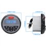 Radio Stéréo Marine Audio Stéréo MP3 Système Audio pour Bateau ATV Moto FM Radio AM + 3 Pouces Haut-parleurs Compatible avec Blu