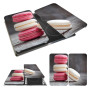 WENKO Protection plaque de cuisson "Macarons" en verre trempé | Pour toute plaque | Couvre plaque de cuisson