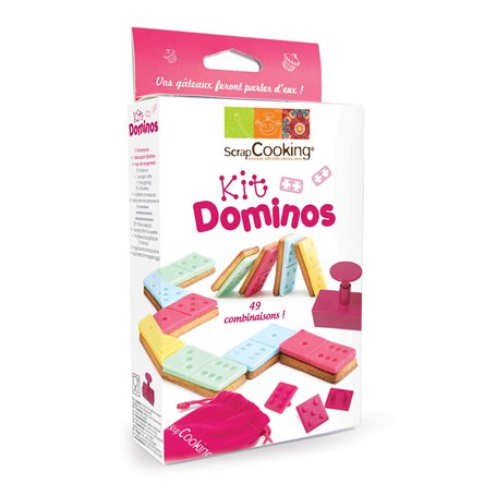 SCRAP COOKING Scrapcooking 2038 Kit Dominos pour Biscuit/Pas ABS Multicolore 21 x 13 x 3