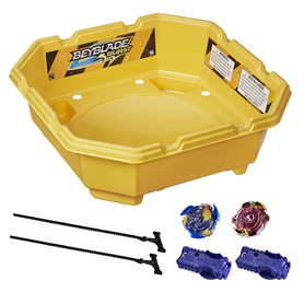 Hasbro Beyblade Burst B9498Eu60 Set De Combat pour 2 Joueurs (2 Toupies + 2 Lanceurs + 1 Arène)