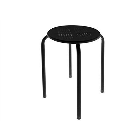 Tabouret en métal Robuste et Stable VELLEMAN - FP135B avec Assise en Plastique - SCH 177503