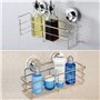 Serviteur de Douche Acier Inoxydable ,Etagère Sans Forage Panier Rangement Douche Murale Organiseur Rack pour Cuisine de Salle d