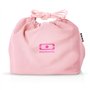 monbento - MB Pochette Litchi Rose Bento - Sac déjeuner en polyester - Convient pour les boîtes à bento MB Original MB Square &