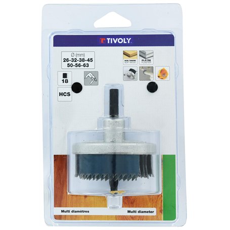 Tivoly TIV00180 Scie Cloches HCS Ø25-32-38-45-50-56-62 mm TIVOLY-XT50522052012