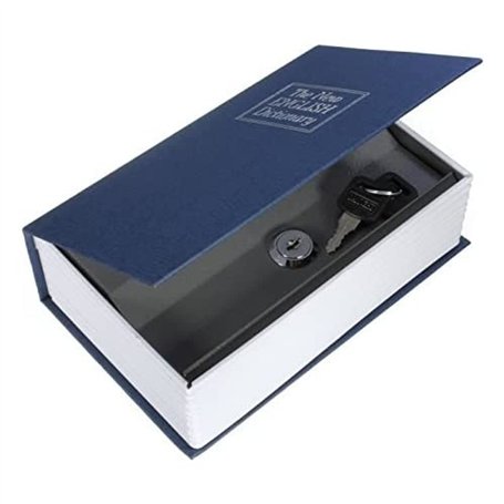 LIFEBOX Coffre Fort Dictionnaire Bleu Marine Dimensions : 265 x 200 x 65 mm