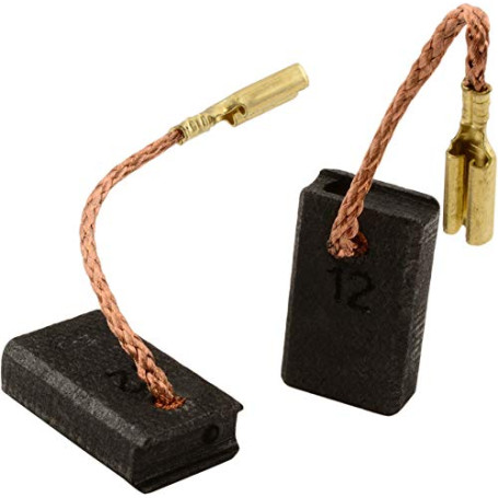 Balais de Charbon pour METABO WQ 1000 coupeuse/scie - 5x10x16mm - 2.0x3.9x6.3'' - Avec arrêt automatique