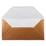 Neuser FarbenFroh Enveloppes DIN Long 220 x 110 mm, à patte gommée 25 Umschläge Metallic Kupfer