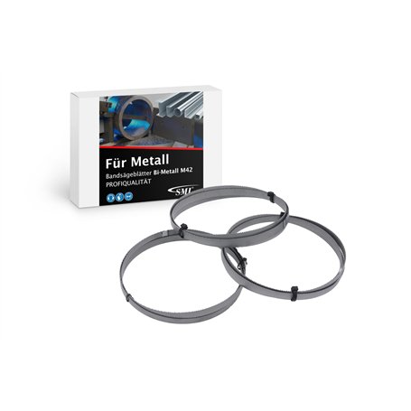 SMI M42 Lot de 3 bandes de scie bi-métalliques
