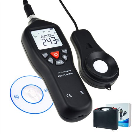 Digital Light Lux Meter Avec Enregistrement De Données Fonction Plage De Mesure 0 À 200 000 Lux Auto Ranging Instrument Détecteu