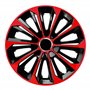 Lot de 4 enjoliveurs Extra forts Noir/Rouge 16"