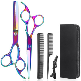 Lictin Kit 4 en 1 avec ciseaux de coiffeur de 6" (15