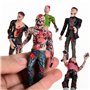 BOHS Figurines Zombie Poupées d'action Jouets - Articulé Articulé Modèle de Miniature - 4 Pouces - Lot de 6
