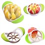 Trancheuse de Fruits Multifonctions - Watermelon Slicer - Ananas Eplucheur - Coupe Avocat 3 en 1 Éplucheur Skinner - Orange-Eplu