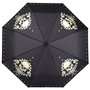 VON LILIENFELD® Parapluie de poche Résistant au Vent Ouverture et Fermeture Automatique Pliant Mini Légèrement Stable Skull Crân