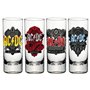 AC/DC SGAC01 Verres à Liqueur en Verre Transparent 4 x 4 x 10