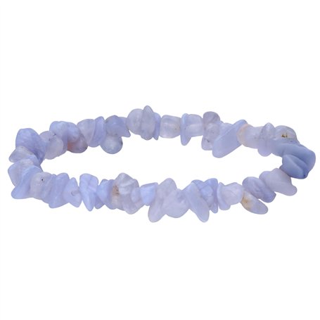 Lebensquelle Plus Bracelet en calcédoine Bleue