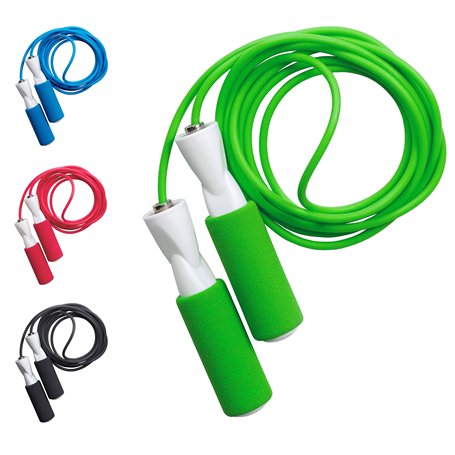 Corde à sauter fitness Jump Rope - Roulement à billes - Avec pochette - Longueur réglable - Pour adultes et enfants