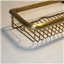 Nokozan, Panier de Douche Rangement Mural pour Salle de Bain, en Laiton et Bronze