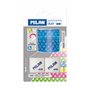 Blister sacapuntas Duet Look azul con 2 gomas 430