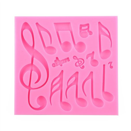 Delaman Moule en Silicone Forme Note de Musique pour Fondant Gâteau Pâte à Sucre Chocolat Décoration DIY de Patisserie