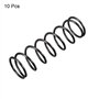 45mm Libre Longueur Ressort Acier Extension Ressort Noir 10Pcs