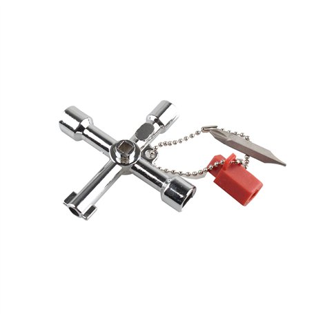 HALJIA Clé universelle 5 en 1 triangulaire avec tête de lot