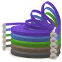 1aTTack.de Câble Réseau Cat6 Cat 6 Plat Flat Slim - 5X 2m - RJ45 Ethernet LAN DSL Routeur Modem - 5 Couleurs