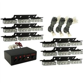 Anzene 54 LED Lumière Stroboscopique Clignotant Stroboscopique Lumières Stroboscopique Véhicule D'urgence pour Pare-brise Dash G