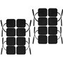 iStim 16 Noir Électrodes TENS Auto-Adhésives 5x5 cm – Douces
